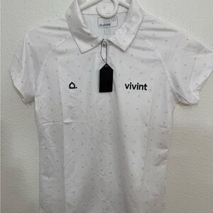 Vivint Legendary Mode Women’s Polo White Shirt Small NEW